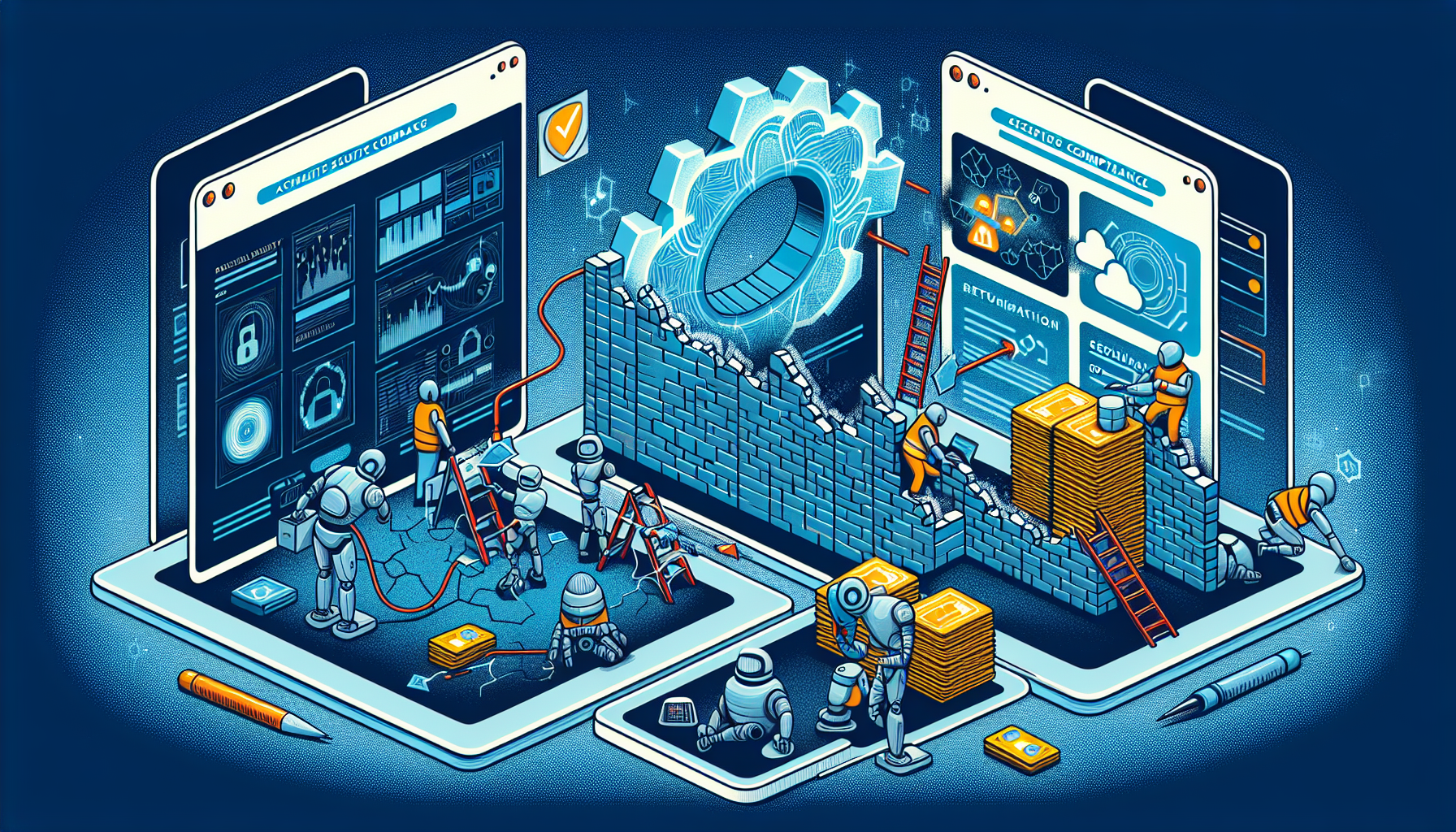 Illustration of achieving PCI compliance for business