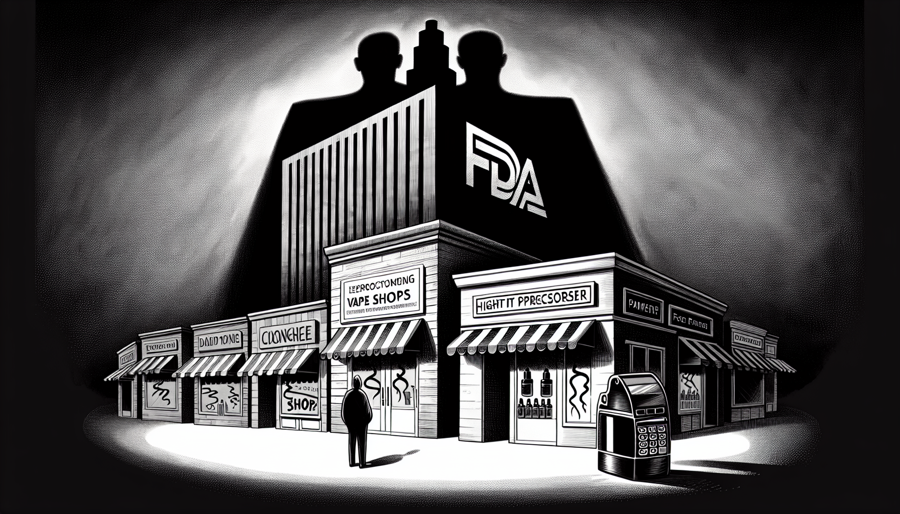 Illustration of FDA regulations impact on vape industry